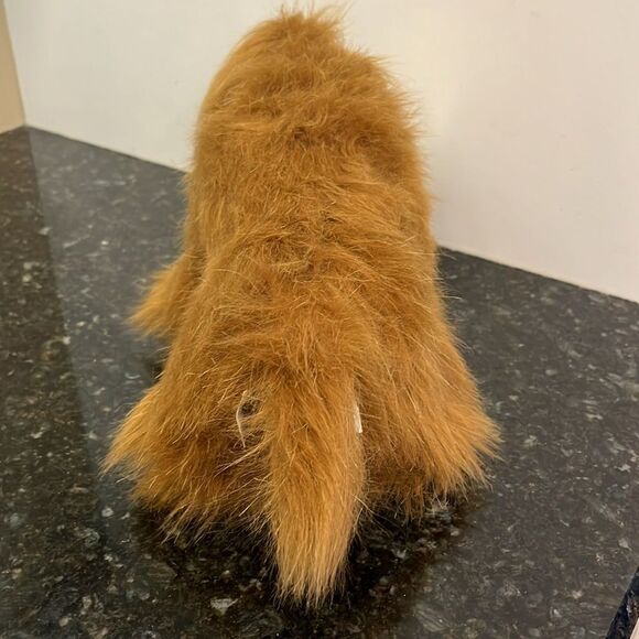 Ganz Wooly Mammoth Plush Stuffed Animal 10" Long Tusks Brown Furry - Picture 4 of 10